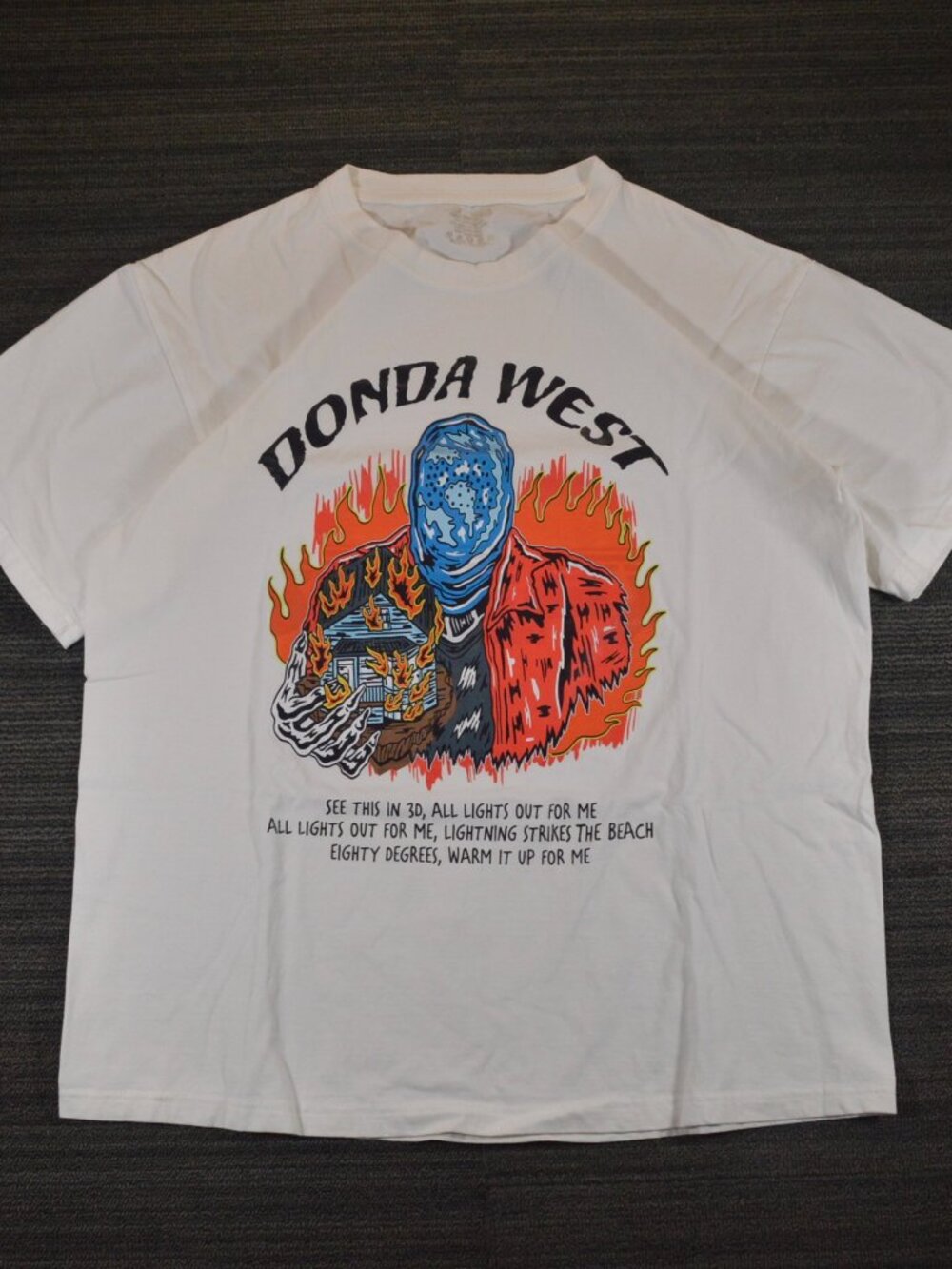 Donda/Kanye West Graphic Tee White Medium
